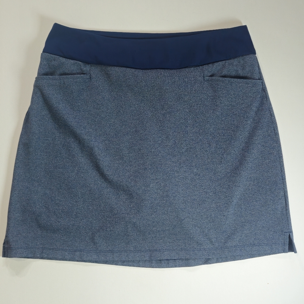 Adidas Golf Skort‎ Womens Size ML Navy Blue Outdoor Pickleball Preppy Activewear